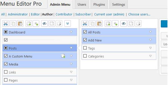 Admin Menu Editor Pro v2.26（未汉化） – wordpress菜单编辑器