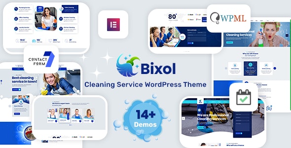 Bixol v1.6.7 –  WordPress清洁服务主题