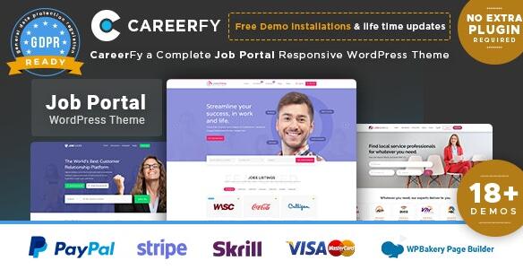 Careerfy v9.3.2（已汉化） –  WordPress工作委员会主题