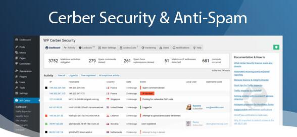 Cerber Security Pro v9.6.4破解版（已汉化） – WordPress安全插件