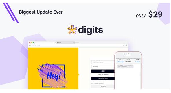 Digits v8.4.3.6内置激活（已汉化）+ Addons – WordPress手机注册和登录插件
