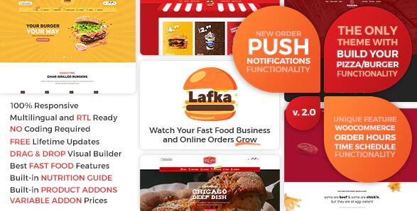 Lafka v4.3.9 – WordPres在线订购食品主题