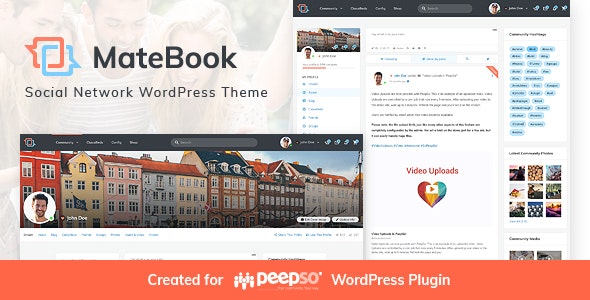 Matebook v1.2 – 社交网络 WordPress 主题