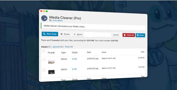 Media Cleaner Pro v6.8.2破解版（已汉化）– WordPress媒体库无用文件清理插件