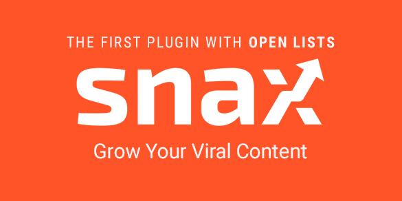 Snax v1.89 – WordPress内容前端上传插件