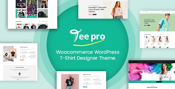 TEEPRO v3.7.2 – Woocommerce 定制 T 恤设计师 WordPress 主题