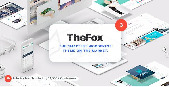 TheFox v3.9.71(已汉化) – 响应式多用途WordPress主题