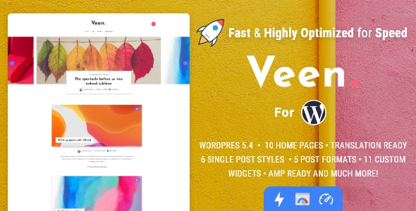 Veen v2.6.0 破解版– WordPress 的最小和轻量级博客