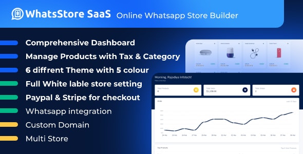 WhatsStore SaaS v8.0  – Online WhatsApp Store Builder