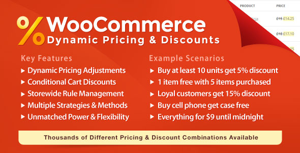 WooCommerce Dynamic Pricing & Discounts v3.0.0 – WooCommerce 动态定价和折扣插件