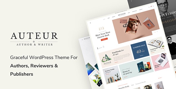 Auteur v6.1（已汉化） – 作者和出版商的 WordPress 主题