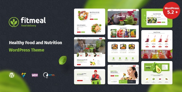 Fitmeal v1.2.6 – 有机食品配送和健康营养 WordPress 主题