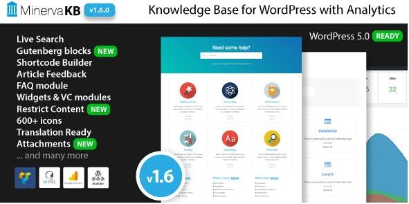 MinervaKB v2.0.7 –具有分析功能的WordPress知识库