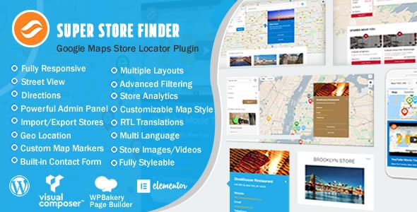 Super Store Finder for WordPress v6.9.8 – WordPress商店查找插件