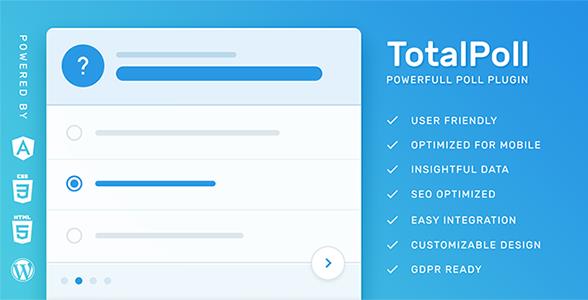 TotalPoll Pro v4.10.2免激活版（已汉化） – WordPress调查问卷模板插件