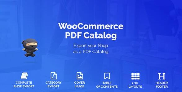 WooCommerce PDF Catalog v1.17.1破解版（已汉化）- 产品目录打印PDF插件