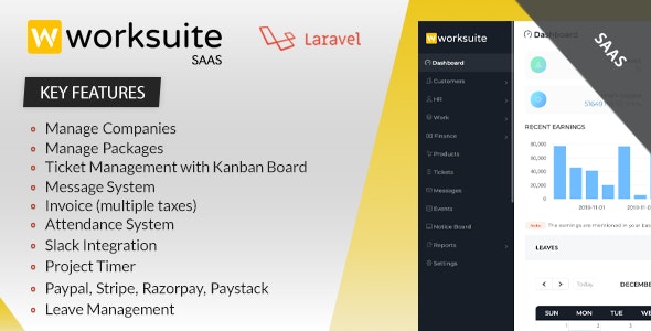 Worksuite Saas v5.4.7破解版 – 项目管理系统