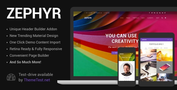 Zephyr v8.31.1 – WordPress 材料设计主题