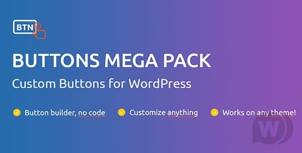 Buttons Mega Pack Pro v2.4（已汉化） – 用于创建 WordPress 按钮的插件