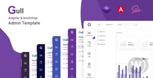 Gull – Angular 15+ Admin Dashboard Template 17 March 2023 管理仪表板模板