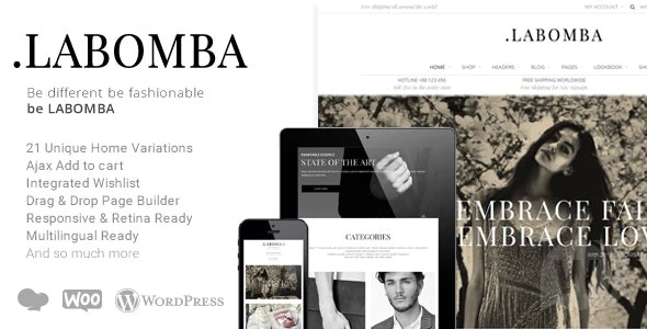 Labomba v3.5 – 多用途 WordPress 主题