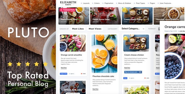 Pluto v4.4.0 – wordpress烹饪主题
