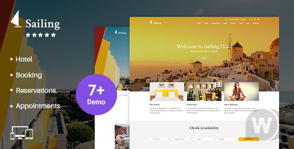 Sailing v4.3.5 开心版 –  WordPress酒店/旅馆模板