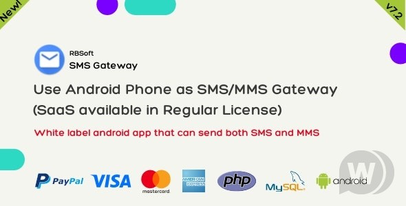 SMS Gateway v9.4.5破解版（已汉化） – 将您的 Android 手机用作 SMS / MMS 网关 (SaaS)