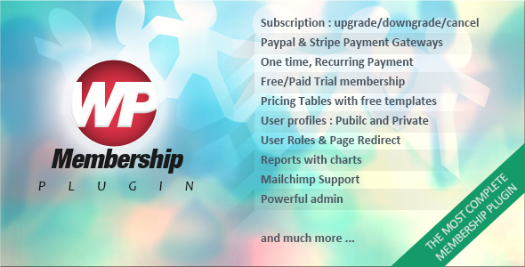 WP Membership v1.6.2 – WordPress会员管理插件