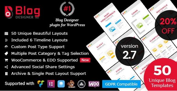 Blog Designer PRO v3.4.8 – WordPress博客美化插件