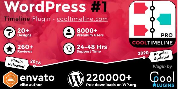 Cool Timeline Pro v4.8.6（已汉化） – WordPress时间轴插件