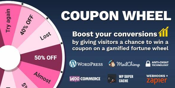 Coupon Wheel For WooCommerce and WordPress v3.5.7