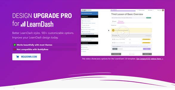 Design Upgrade Pro for LearnDash v2.23破解版 –  LearnDash 设计