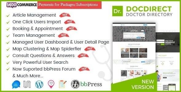 DocDirect v8.1.1 – 医生和医疗保健目录的 WordPress 主题