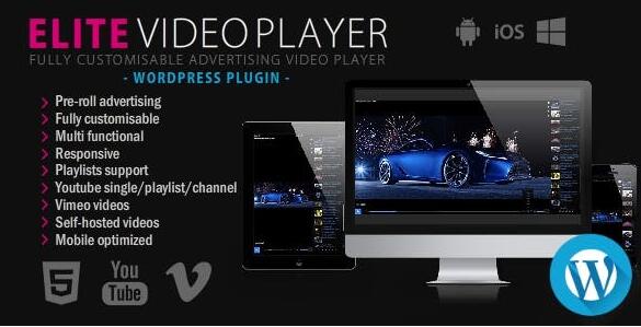 Elite Video Player v10.0.1破解版 – WordPress视频播放器插件