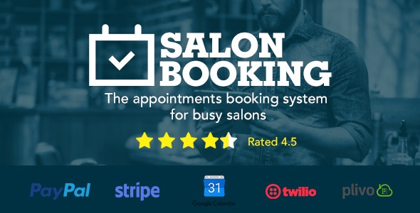 Salon Booking v8.4.3（已汉化） – WordPress沙龙预订系统