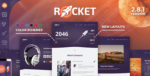 Rocket v2.9.3 – WordPress创意多用途主题