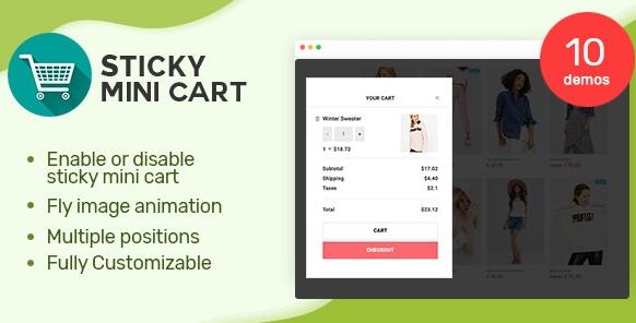 Sticky Mini Cart For WooCommerce v1.1.1破解版