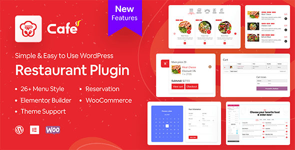 WP Cafe v2.2.25（已汉化） – WordPres食品订购插件