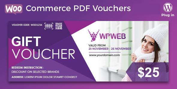 WooCommerce PDF Vouchers v4.9.9（已汉化） – WooCommerce PDF凭证插件