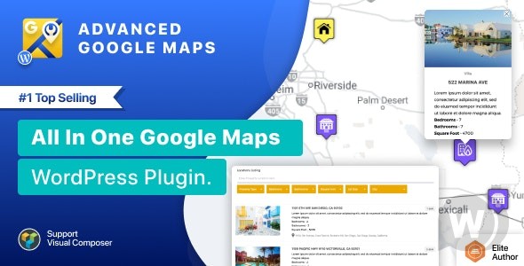 Advanced Google Maps v5.3.7 – 适用于 WordPress 的 Google Maps 插件