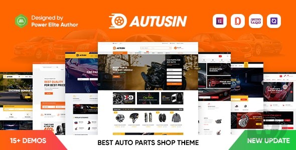 Autusin v2.8.5破解版（已汉化） – Elementor WooCommerce WordPress 汽车零部件和汽车配件商店