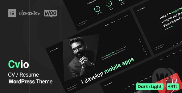 Cvio v3.2.4 – WordPress 简历模板
