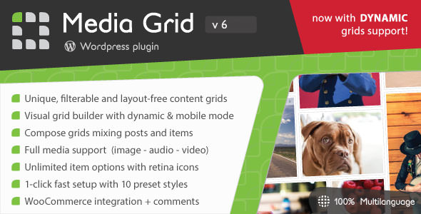 Media Grid v8.0.5 – WordPress响应式产品组合