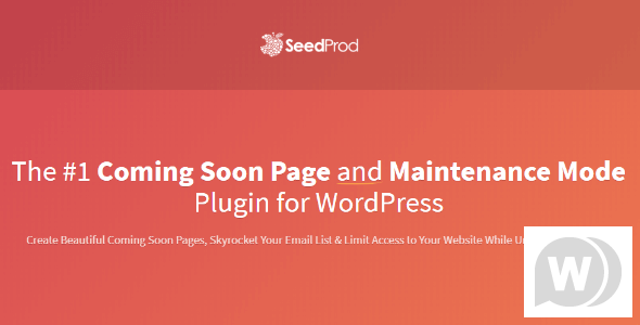 SeedProd Coming Soon Page Pro v6.18.10 – WordPress 维护模式的存根