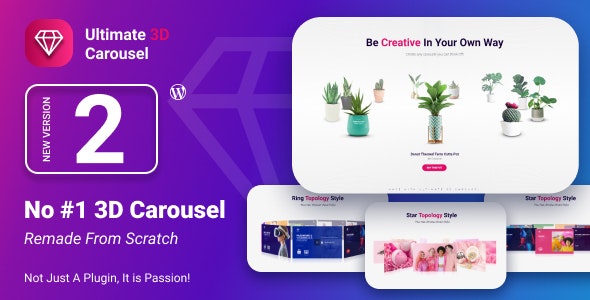 Ultimate 3D Carousel WordPress Plugin v2.0（已汉化）