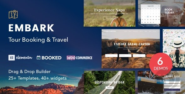 Embark v1.4.1 – 用于预订旅游和旅行的 WordPress 主题