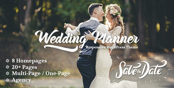 Wedding Planner v6.3 – WordPress婚礼策划主题