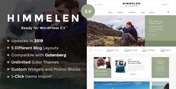 Himmelen v2.2（已汉化） – 个人最小的 WordPress 博客主题