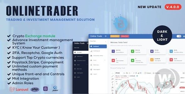 OnlineTrader v5.0.7 – 交易和加密货币投资系统